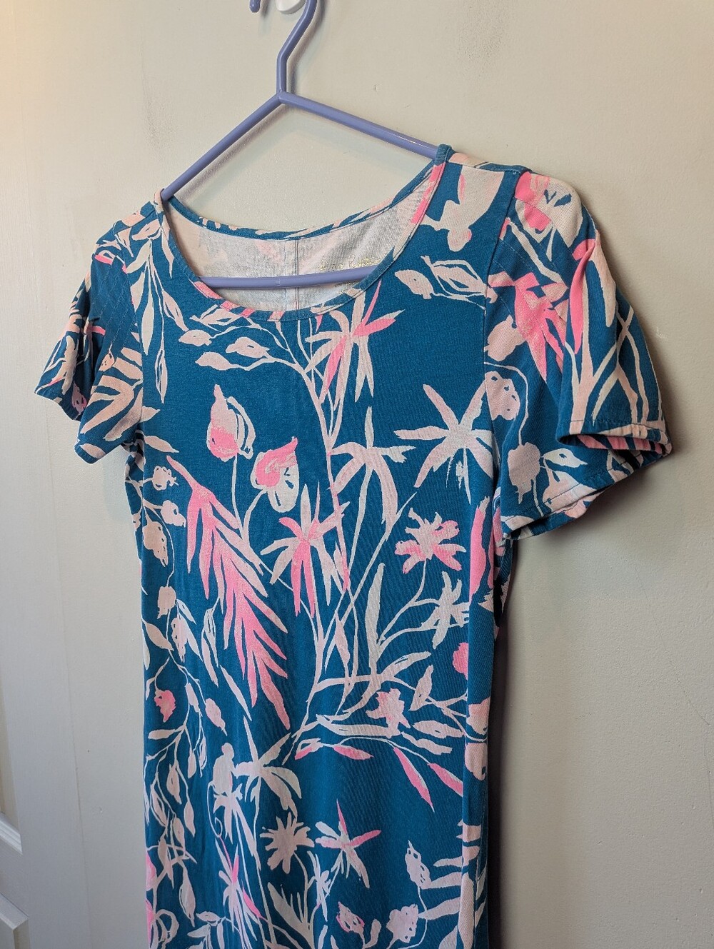 LILLY PULITZER Marah Dress Mini Lenght Size XS 100% Pima Cotton Made On Peru - Picture 3 of 10